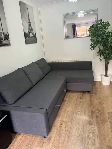IKEA Gray FRIHETEN L Shape Sofa 204 x 140 cm