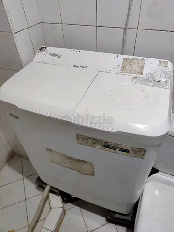 Used twin-tub washing machine - compact semi-automatic