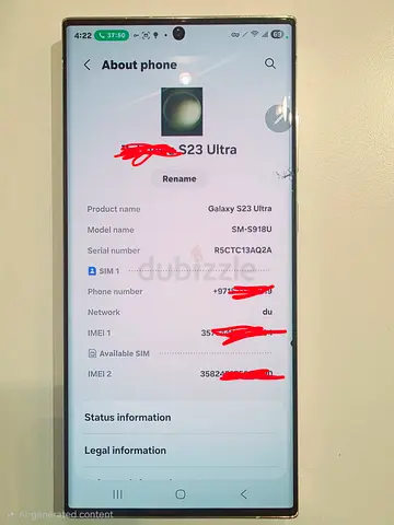 Samsung Galaxy S23 Ultra-5G Dual Sim (Physical +Esim)