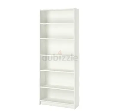 Tall White 6-Shelf Bookcase / Storage Shelf