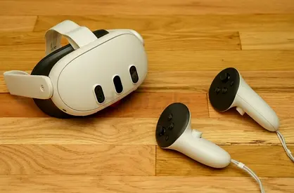Meta Quest 3 VR Headset with Two Motion Controllers — Used Twice