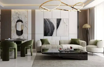 Furnished Studio | Samana Avenue | Pool & Downtown Views