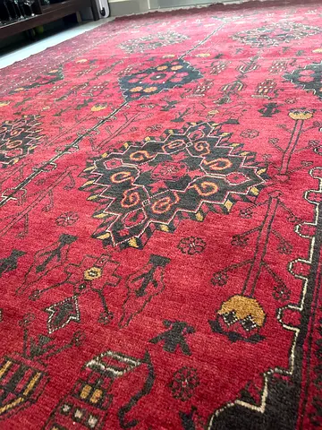 Carpet - hand made wool Afghan