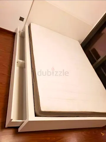 Ikea Malm bed with mattress queen size