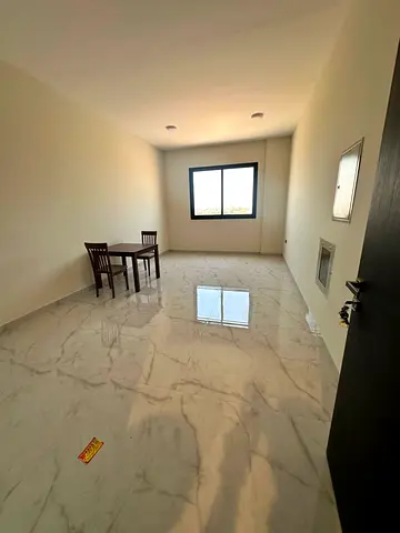 First occupancy, upscale building entrance with reception hall, balcony with open view, modern finishes