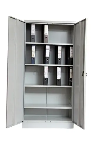 Metal Office Storage Cabinet with Adjustable Shelves, Lockable