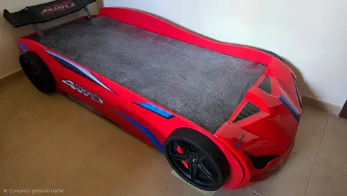 Kinder Racer 90X190 Car Bed- Red + mattress