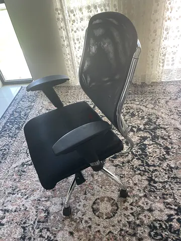 Black Mesh Ergonomic Office Chair with Chrome Frame