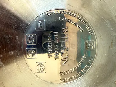 Wilston stainless steel cooking pot — used, good condition