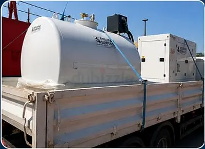 Diesel Fuel Tank with Mounted Generator - Mobile Fueling Unit
