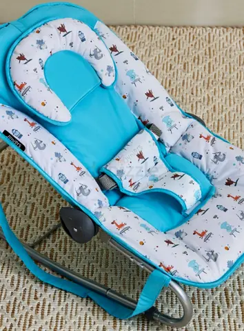 This baby rocker by Juniors will keep your kid happy and calm. It can be set to positions
