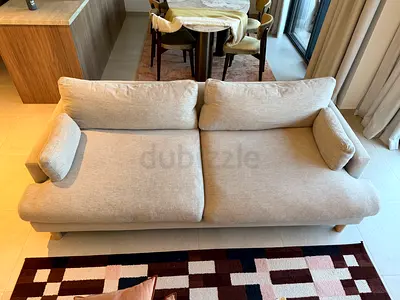 Sofa 3 seats CrateBarrel beige