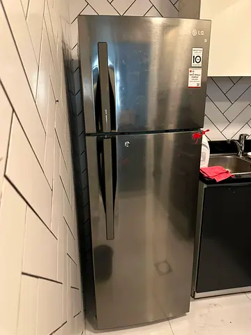 LG Freezer Refrigerator - Stainless Steel, Good Condition