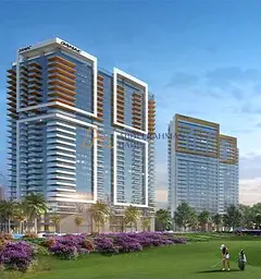 Furnished 1BR Apartment | Golf &amp; Pool View | Damac Hills Golf Gate 2