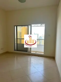 1bhk for sale water view in al mamzar area with balcony and master room