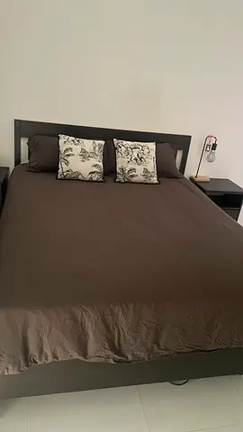 King Size Bed Frame + Mattress – Excellent Condition