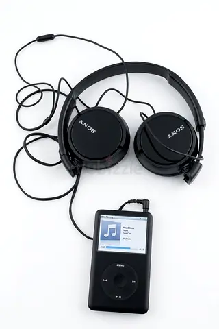 Apple ipod 6generation and with brand new Sony headset