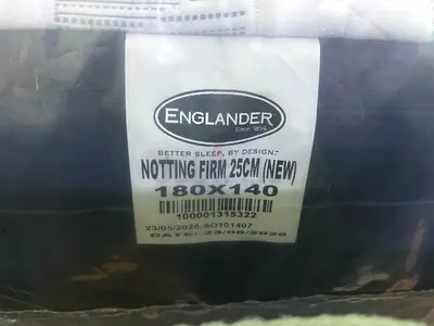 Englander Notting Firm Mattress 180x140cm - 25cm Thick (New)