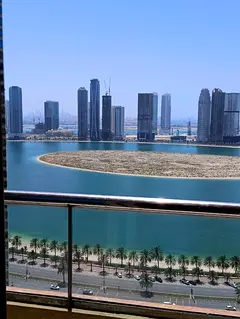 3 Master Bedroom Apartment for Rent with Lake View in Al Khan Corniche, Sharjah. Spacious separate l
