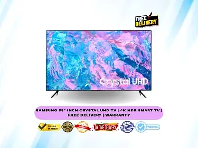 Samsung 55 Inch Crystal UHD TV | 4K HDR Smart TV | Free Delivery | Warranty