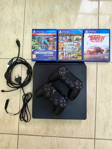 PS4 500GB with 2 original controller+Game