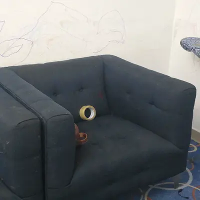 Black sofa