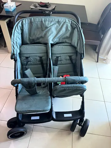 Double Twin Stroller - Side-by-Side Lightweight Pram (Good Condition)