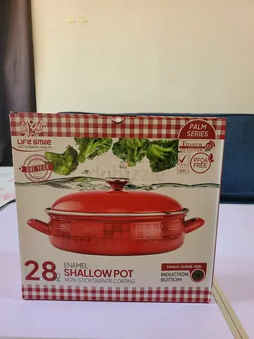 Life Smile 11 Pcs Enamel Cookware Set with Ultra Non Stick Pots and Pans