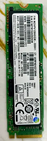 HP M.2 NVMe SSD 128GB (M.2 2280) - Used