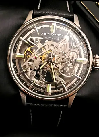 Italian Skeleton SuperLume automatic watch NEW! Omega longines seiko orient tag heuer rado ap swatch