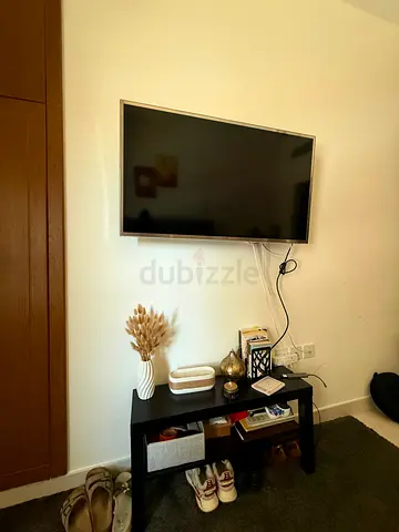 Small Black TV Stand / Console Table in Good Condition
