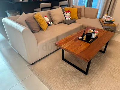 Beige L-Shaped Sofa 260cm