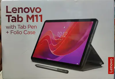 Lenovo Tab M11 tablet with Tab Pen and folio case - brand new box