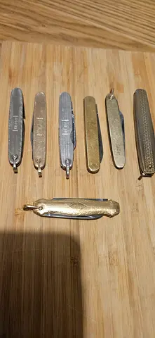 Vintage Antique Pen Knife Collection — 7 Pieces (Sterling Silver + Gold-Filled)