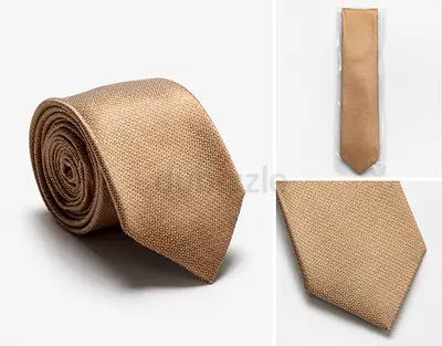 Brand New Men’s Tie – Gold/Champagne Color