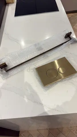 Bagno flush plate and towel rail