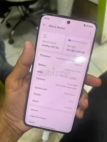 Oneplus10T 16GB ram 256Gab
