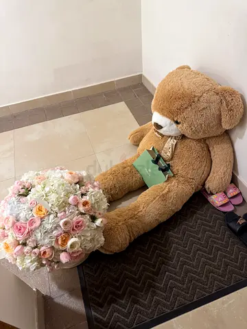 Giant Brown Teddy Bear Plush - Large Cuddly Soft Toy