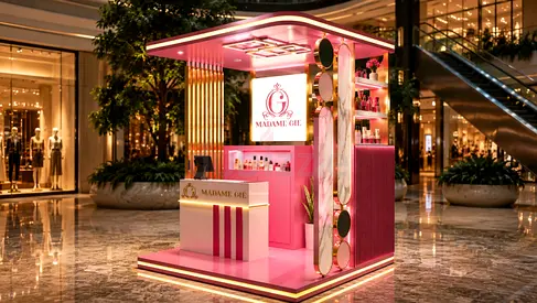 Custom Beauty Kiosk Design for Malls and Retail Spaces