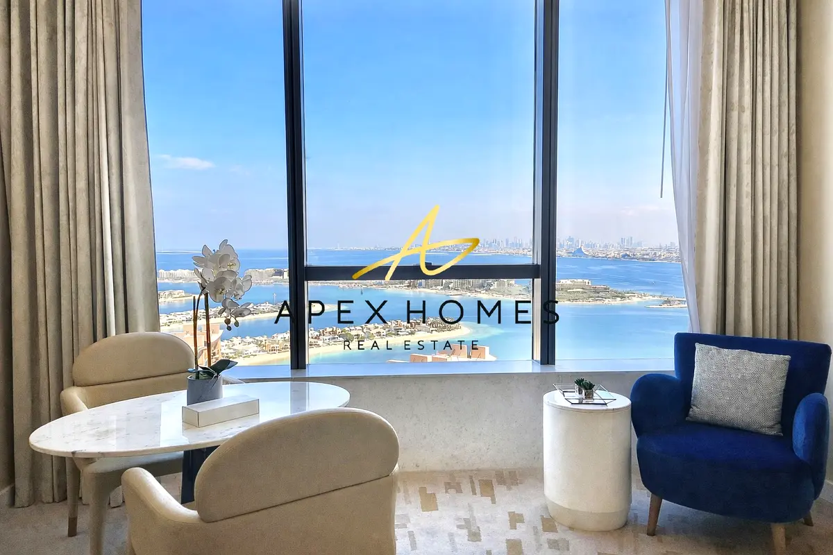 Fully Furnished | High Floor | Palm Sea View