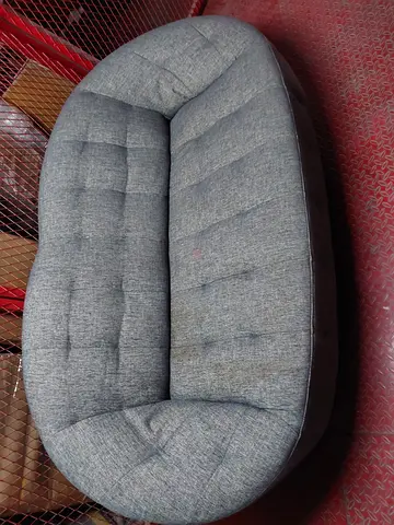 Grey 2-seater fabric sofa (used)