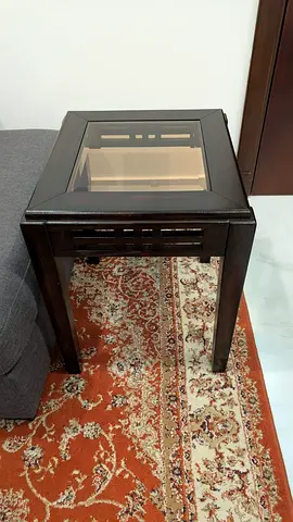 Coffee table with side tables