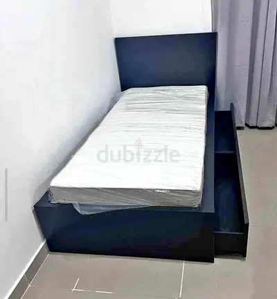 IKEA malam bed with mattress 90x200cm bed