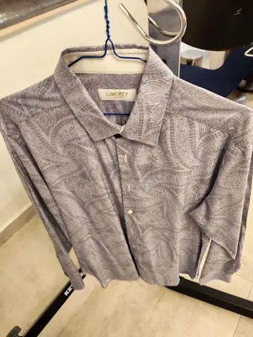 Liberty grey patterned long-sleeve mens shirt - good condition, size XL