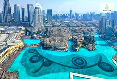 High Floor 3BR + Maids | Furnished | Burj Khalifa View | 2 Parking | Vacant