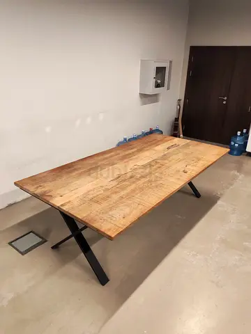 Solid wood table