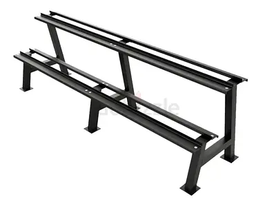 Body Strong 2 Tier Commercial Dumbbell Rack 2.5-30kg Size