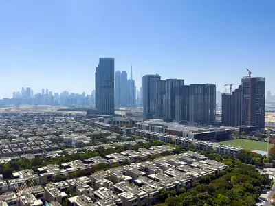 Burj Khalifa Skyline&Villas View|High Floor|Vacant