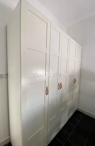 White 5-Door Wardrobe - Solid, Clean Design