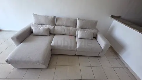 Ikea eskilstuna L shape sofa bed under storage